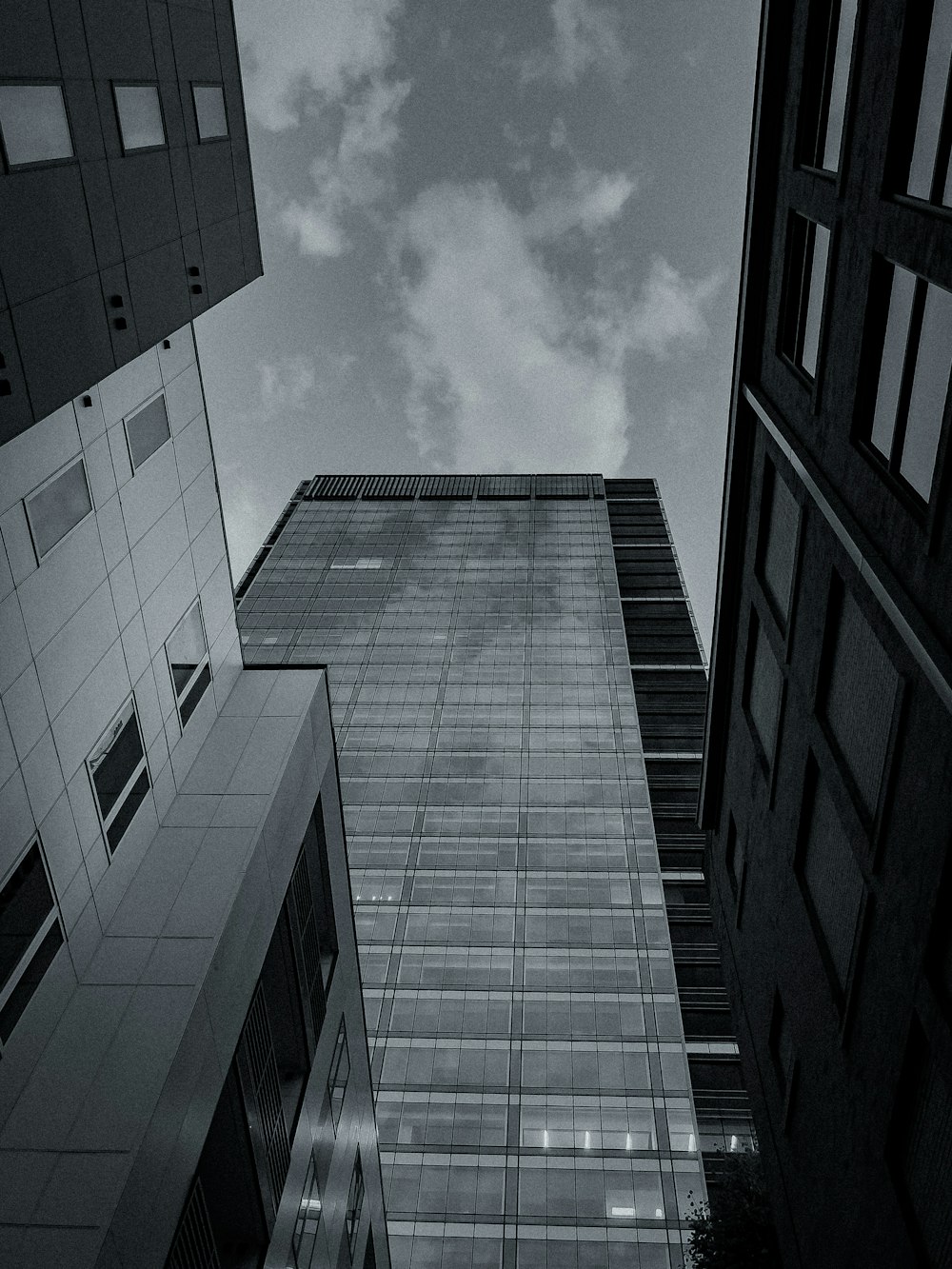 a low angle view of buildings