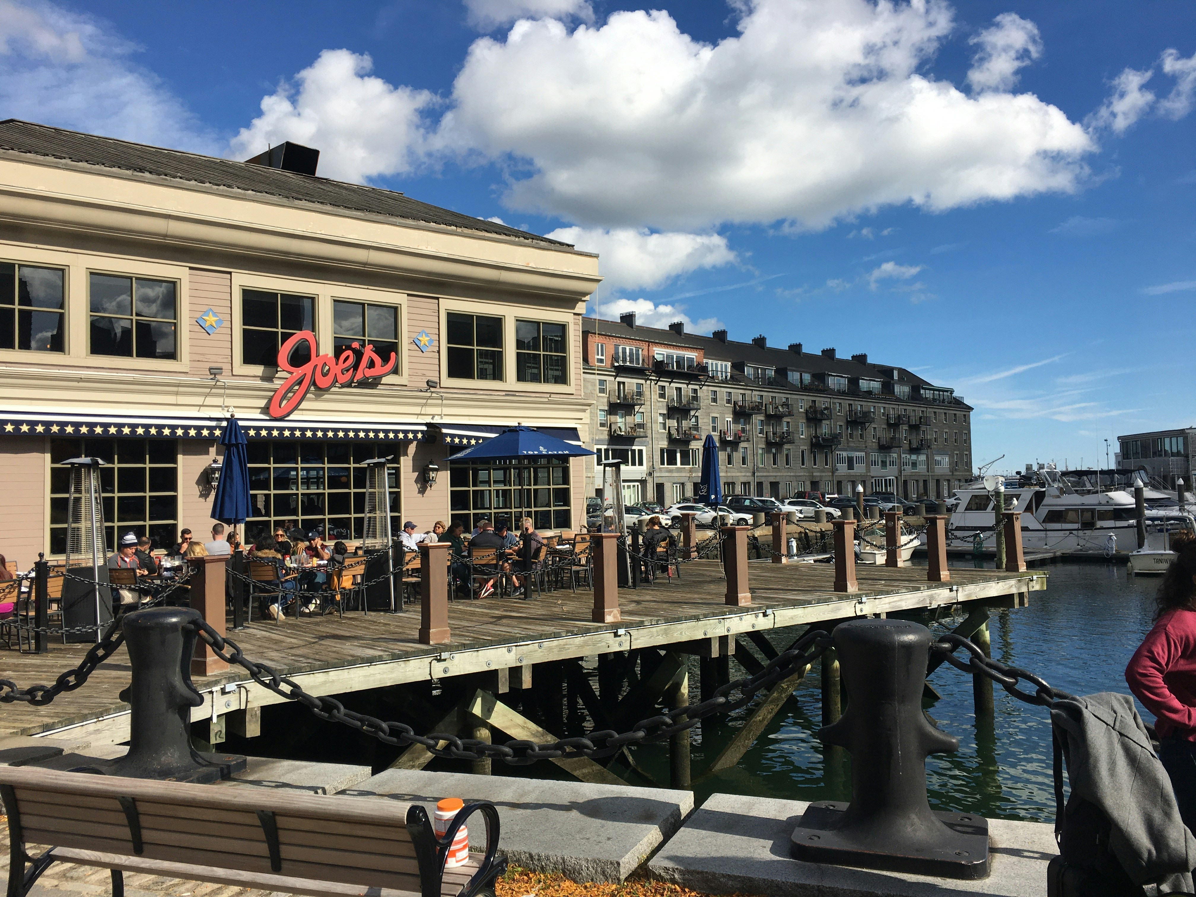 a body of water with buildings along it