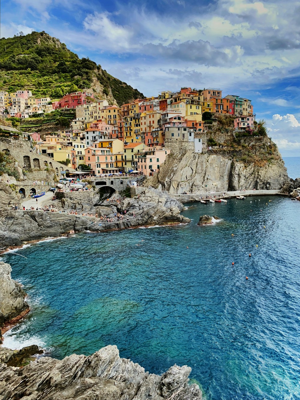 Cinque Terre on the edge of a cliff