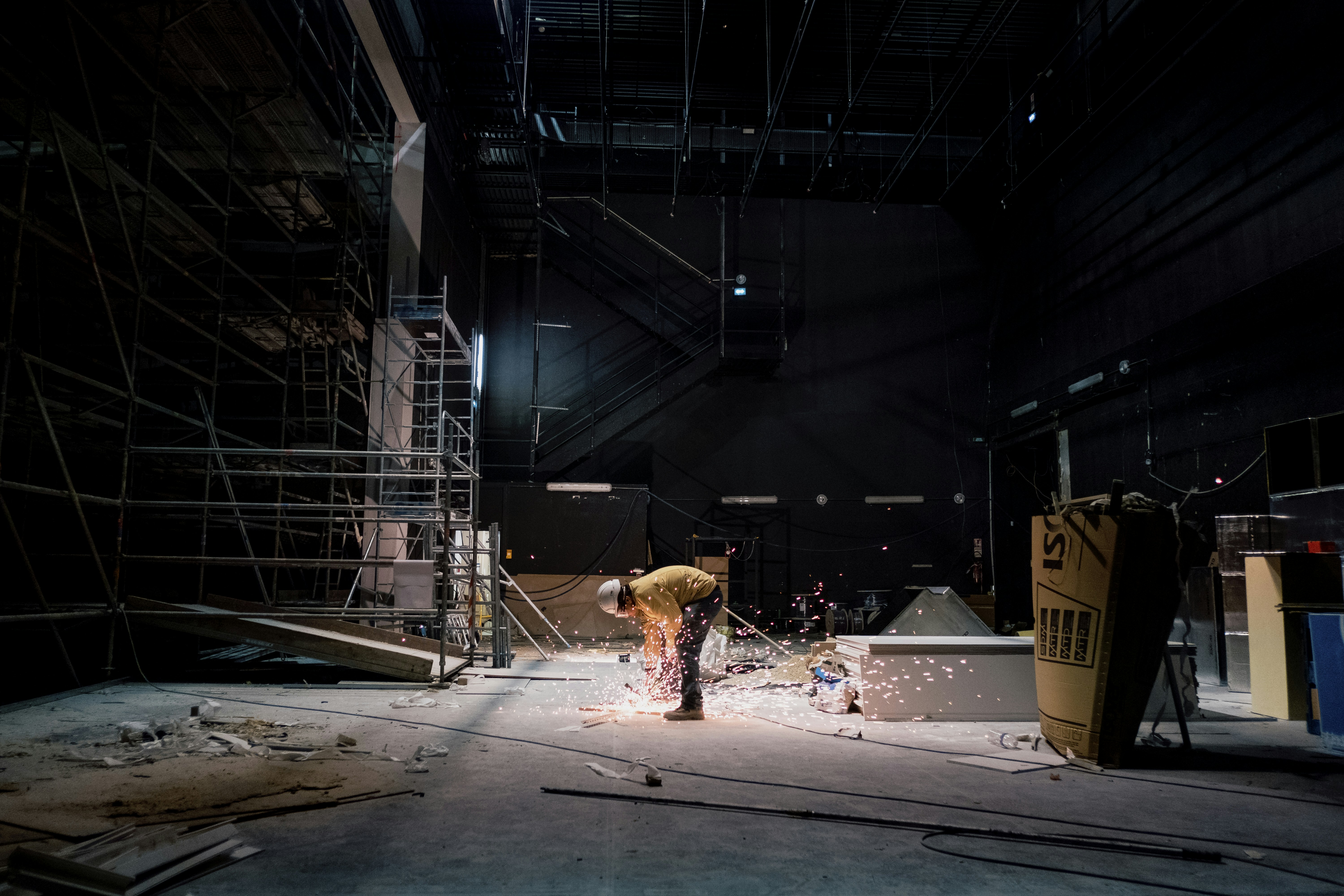 a person working in a factory