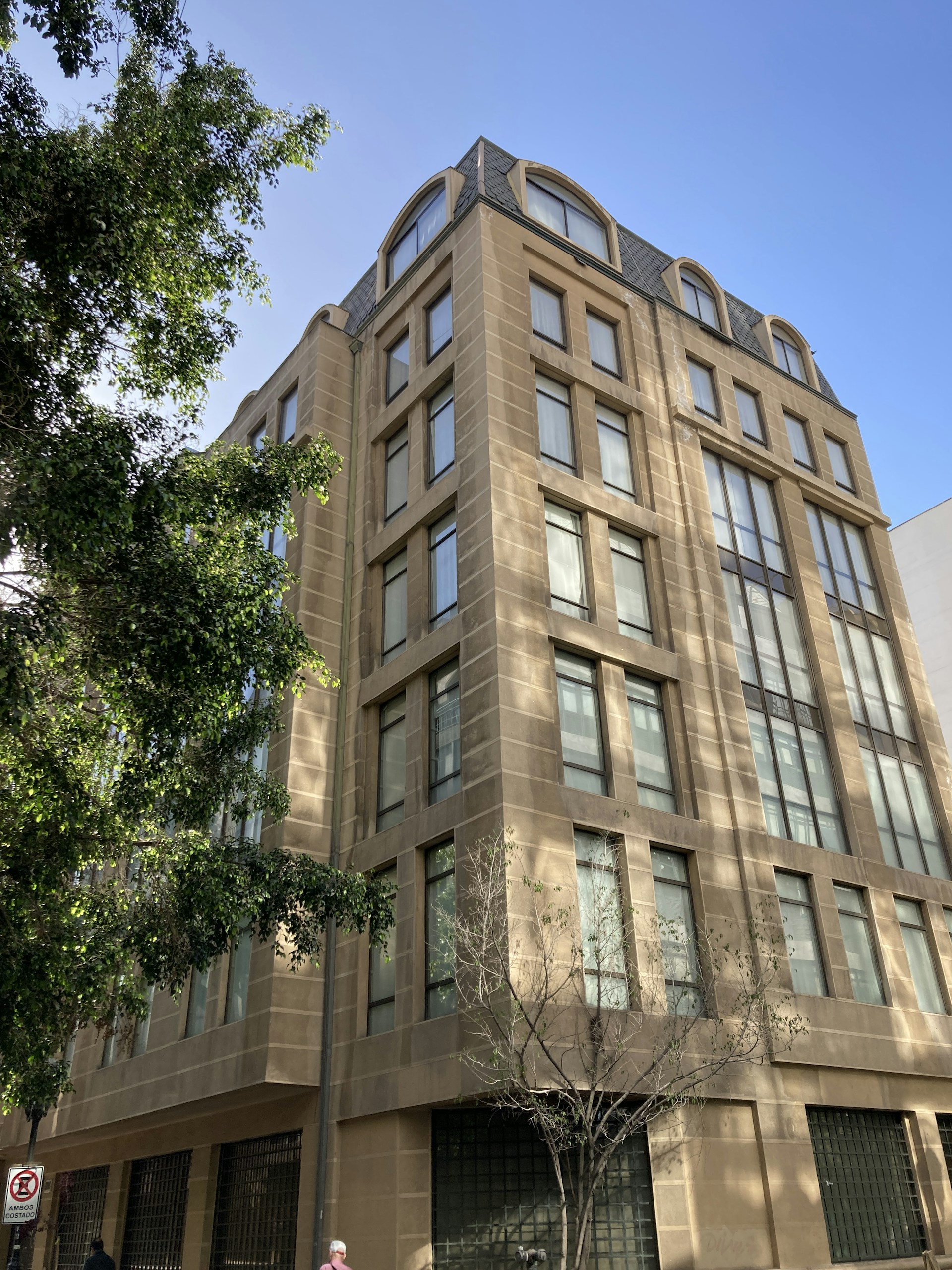 a tall building with many windows