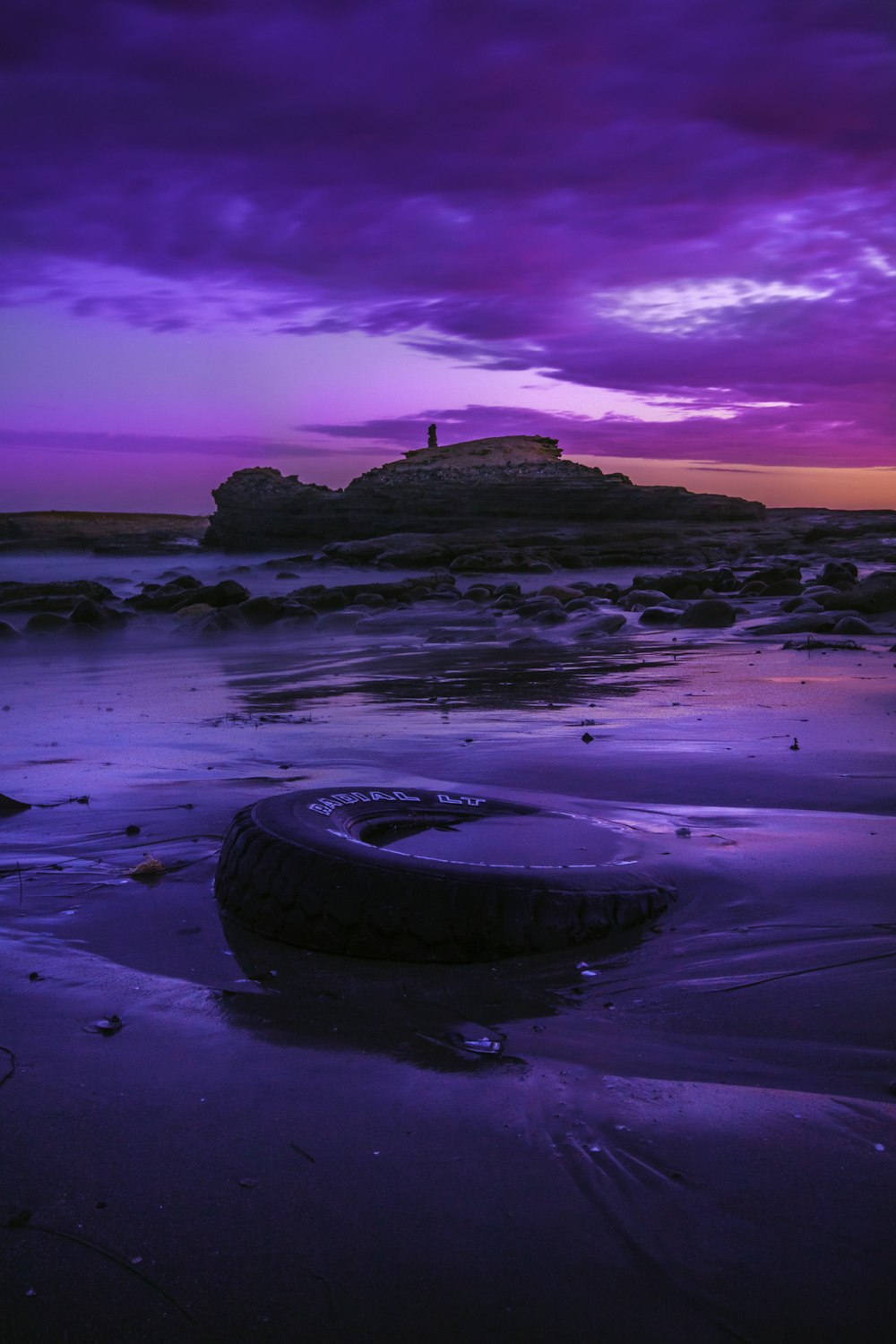 a rock on a beach