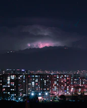 a city at night