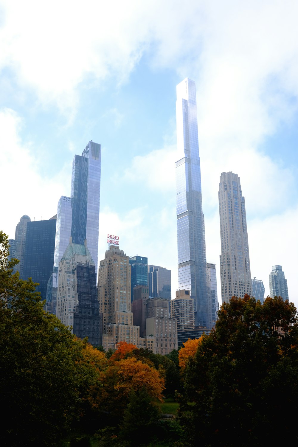 a group of tall buildings