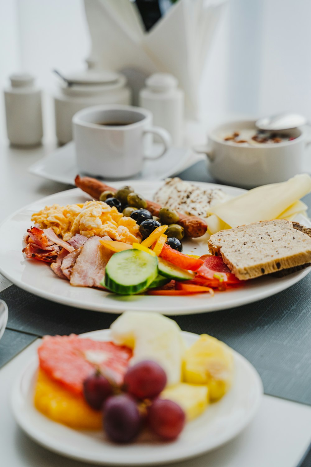 a plate of food