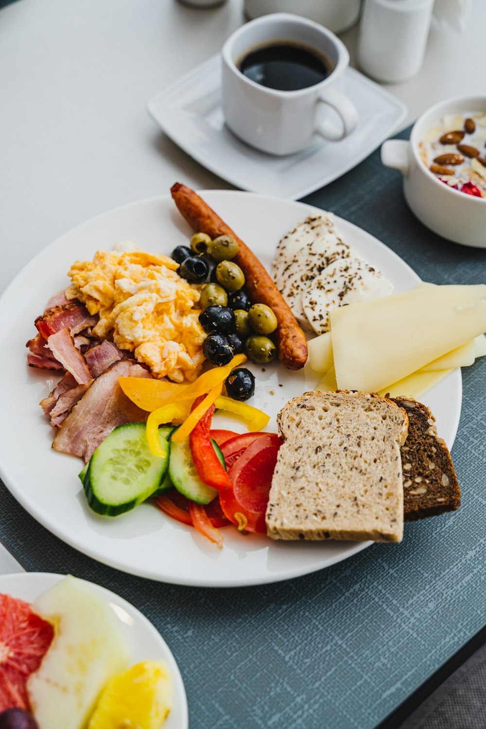 a plate of food