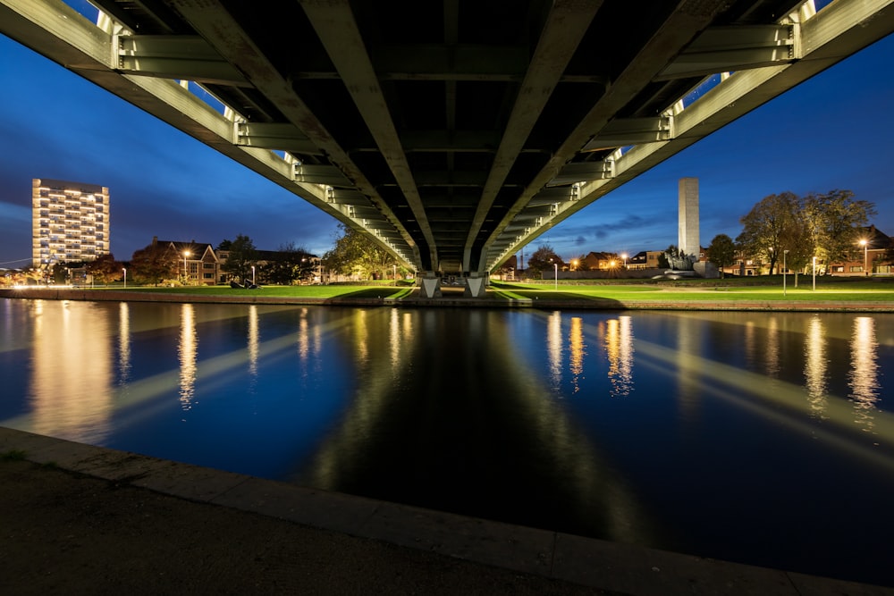 a bridge over a body of water