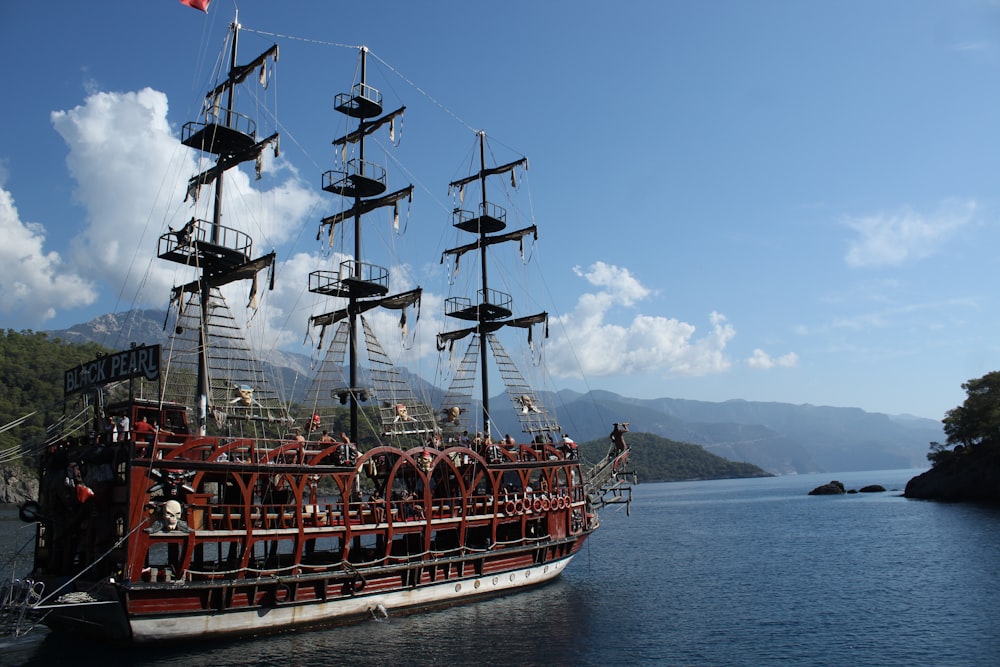 a large ship on the water