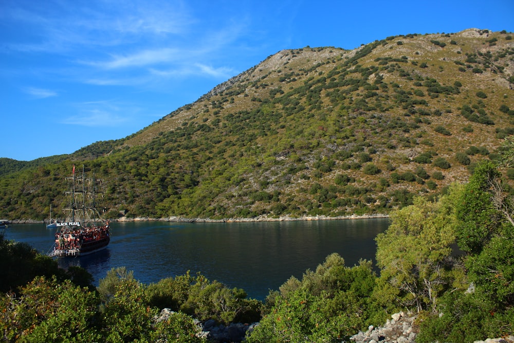 a boat on the water