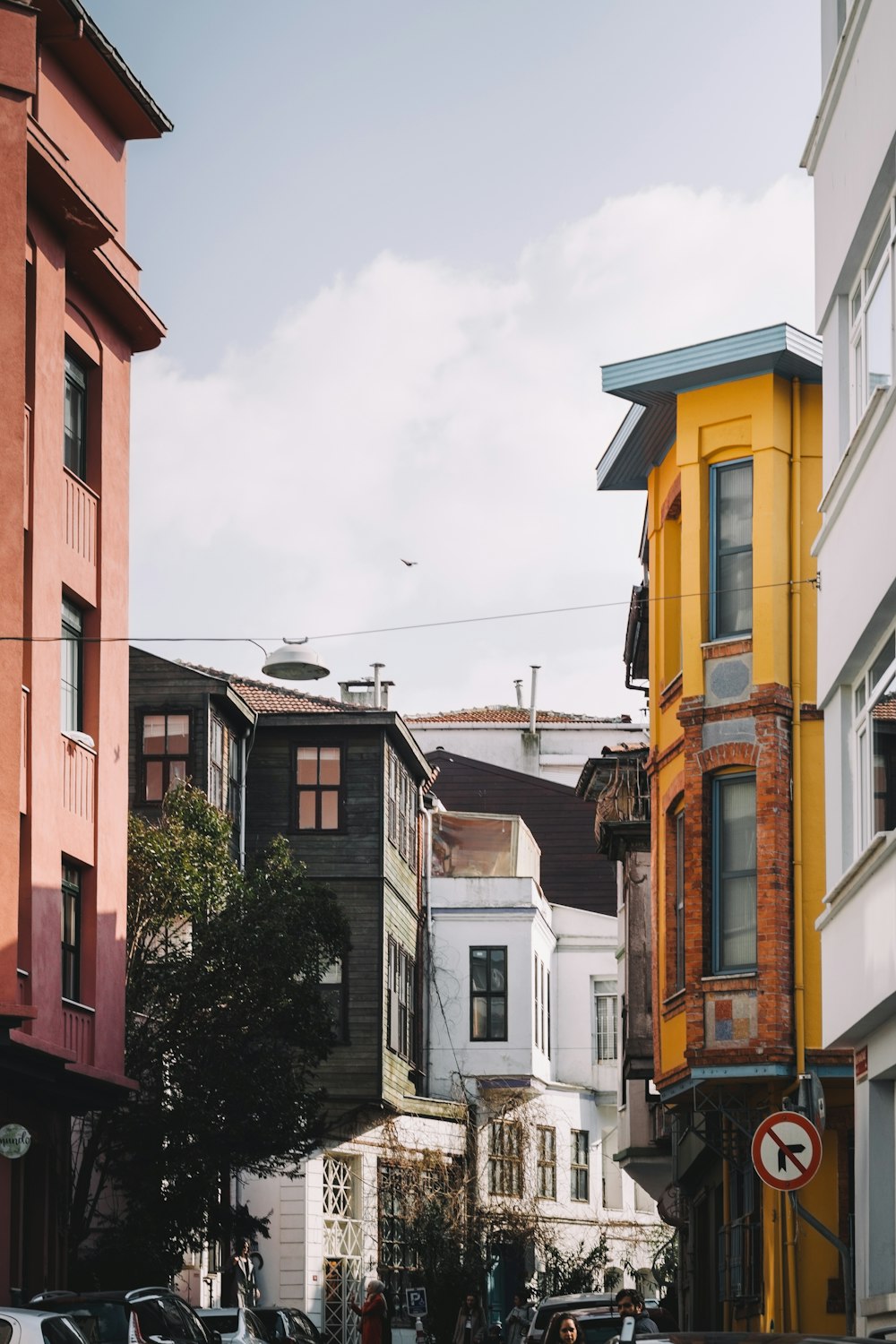 a row of buildings