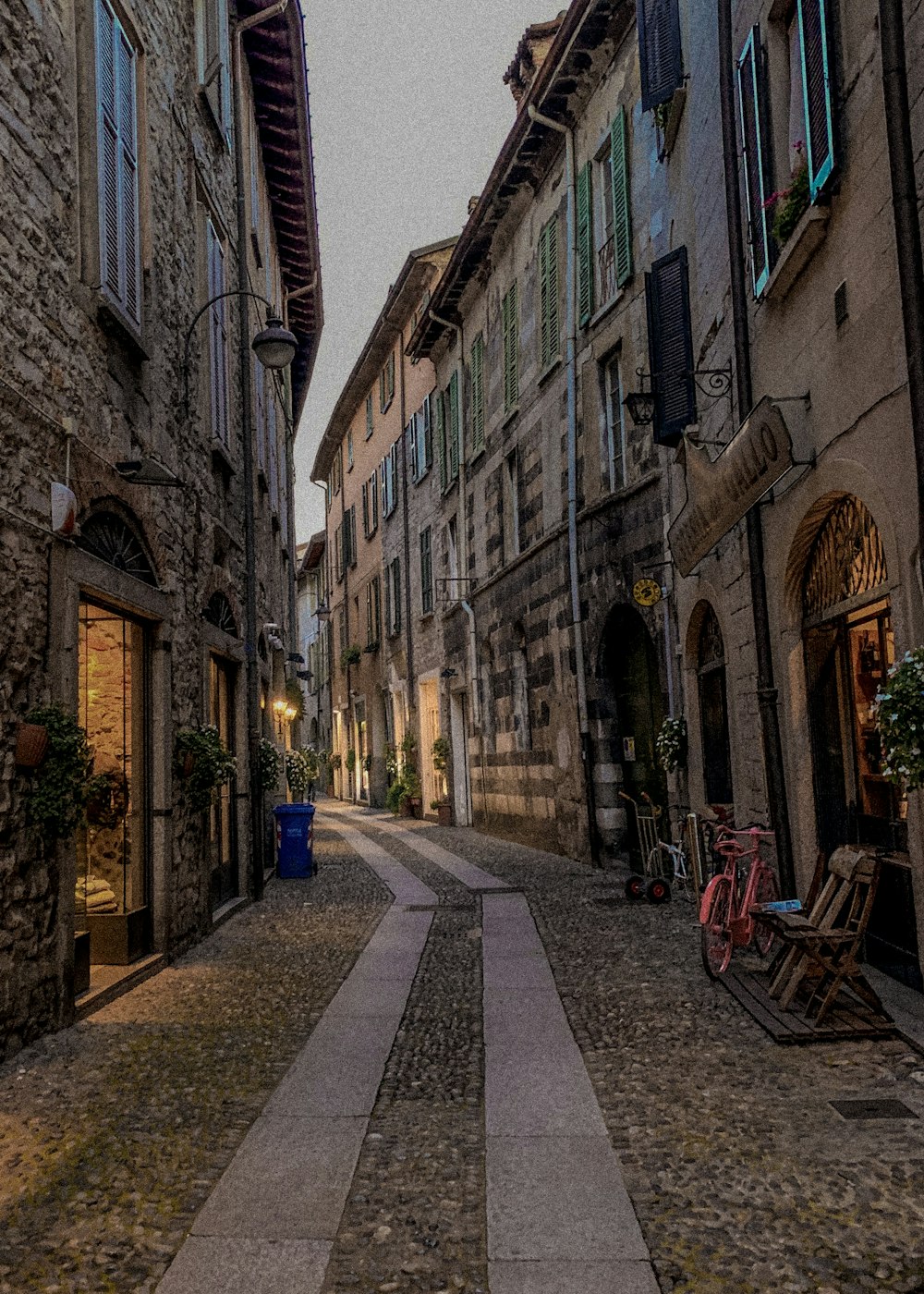 a street with buildings on both sides