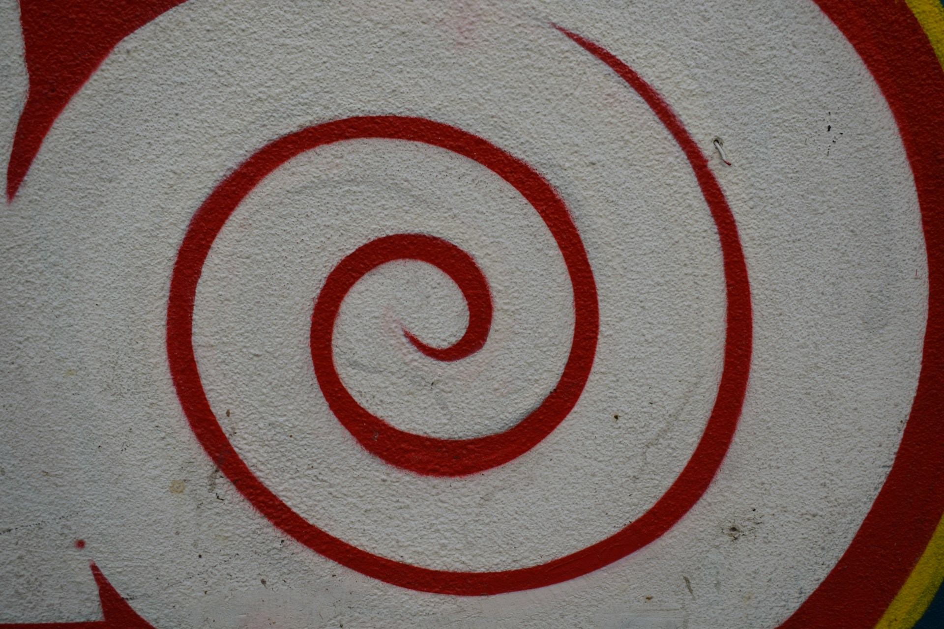 a red and white sign