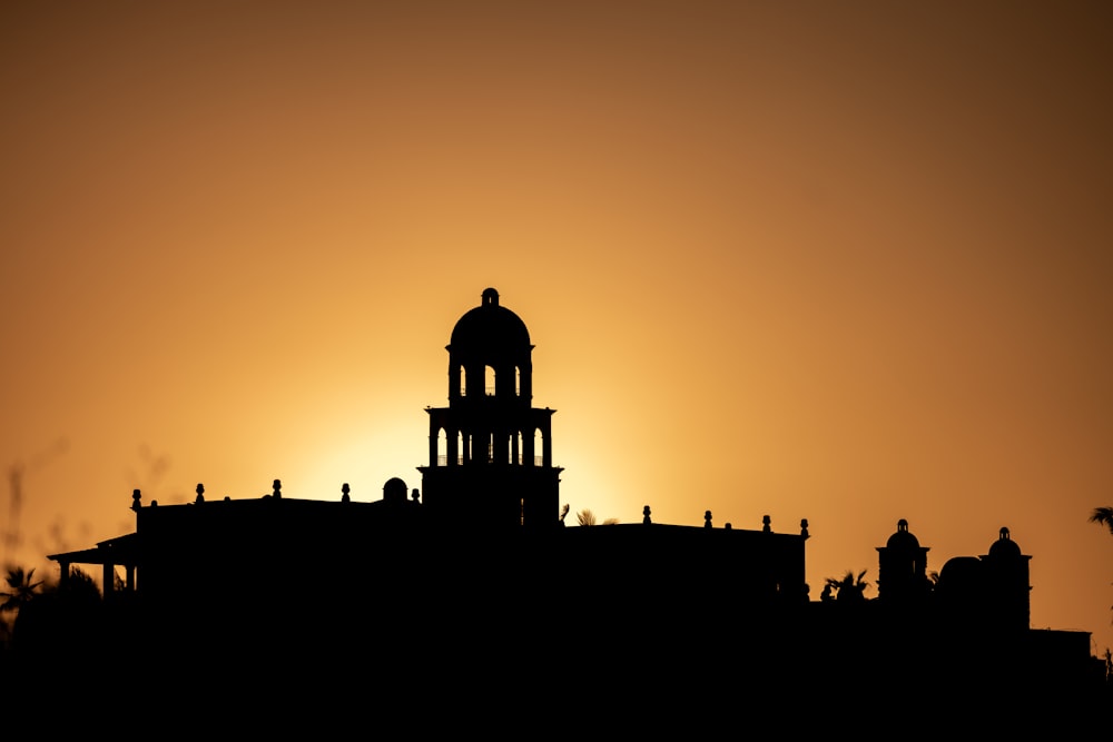 silhouette of a building