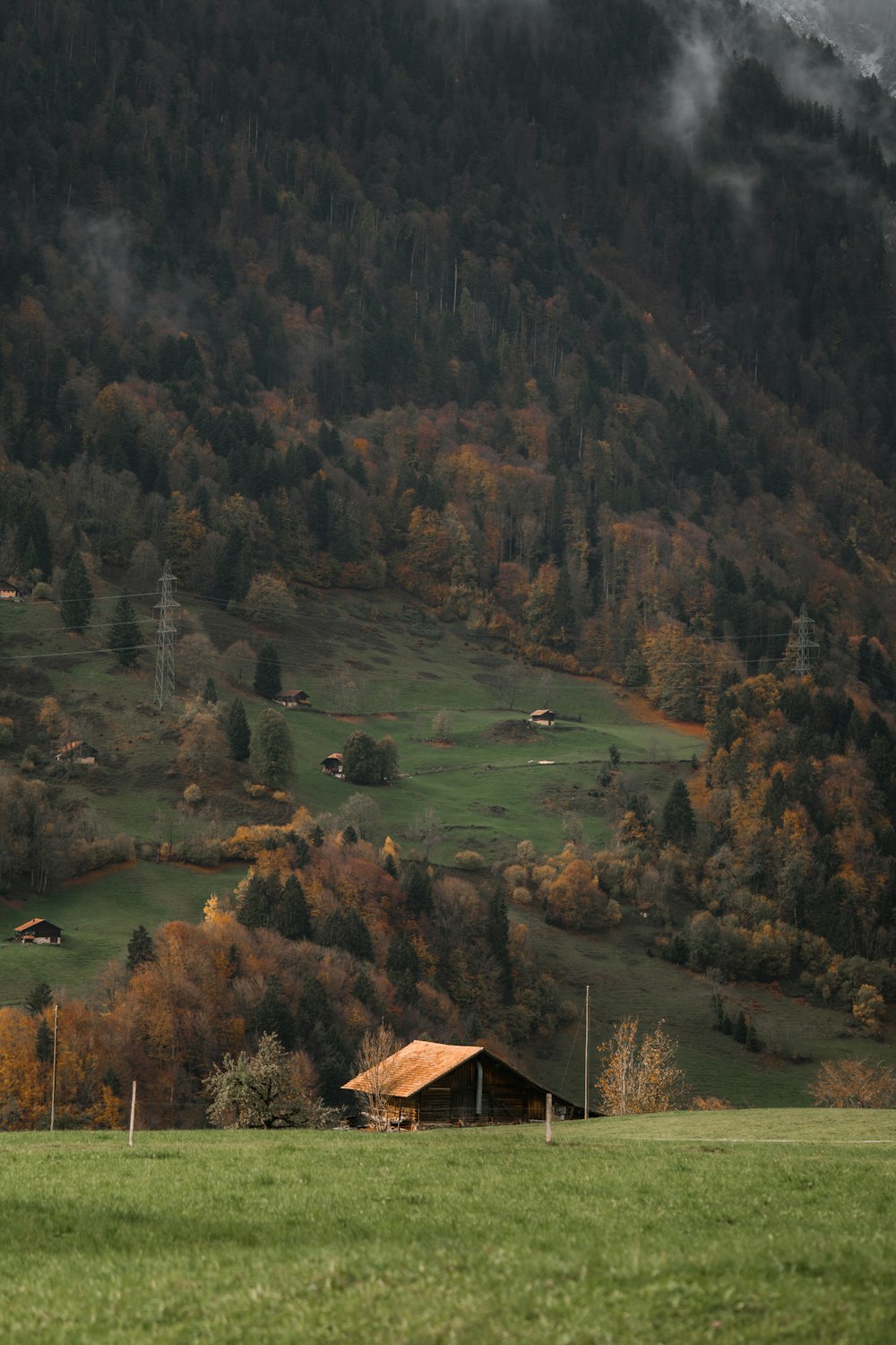 a house in a valley