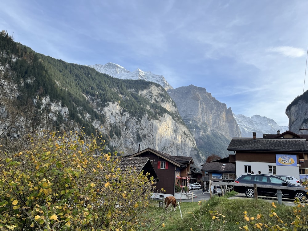 a small town in the mountains