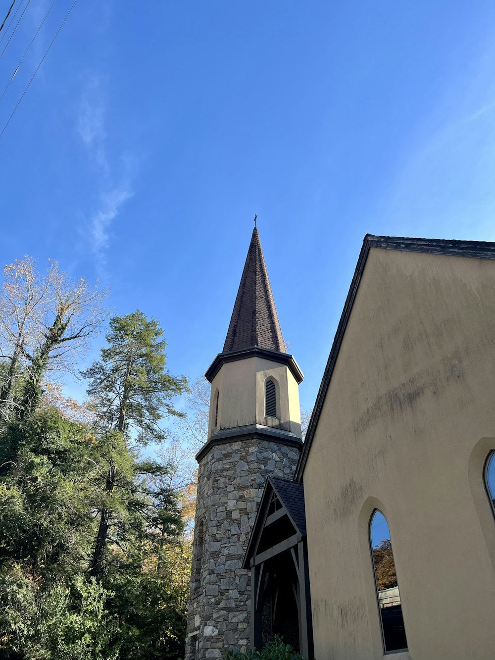 a building with a steeple