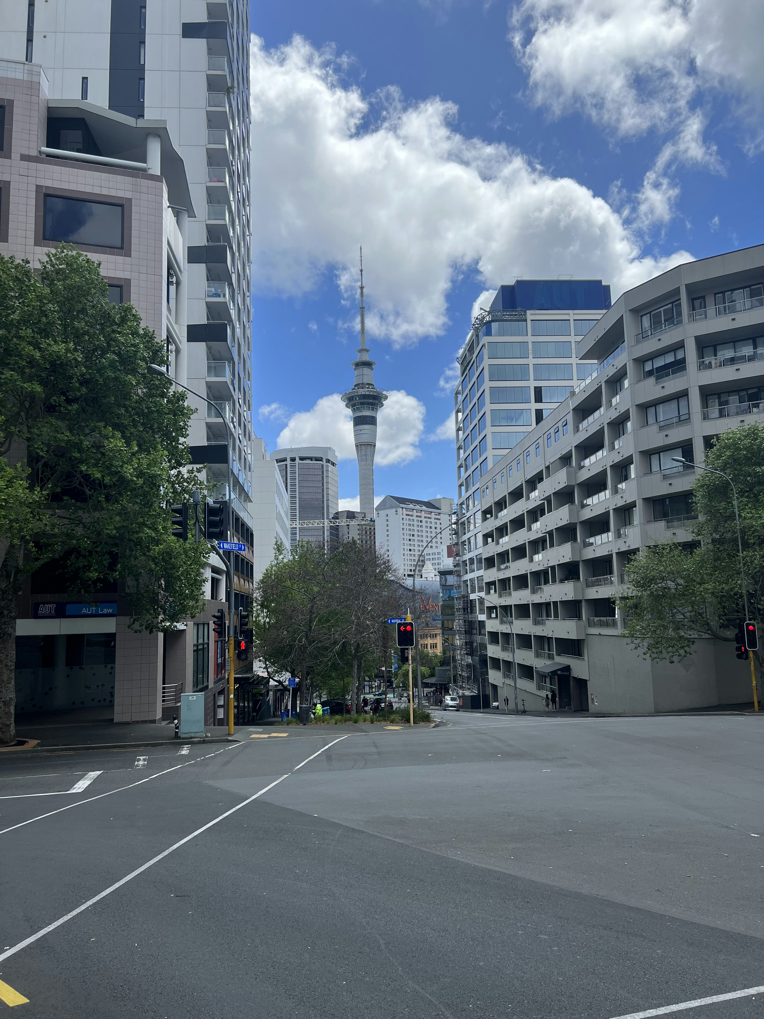 a street with buildings on either side