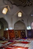 A comprehensive display of well-maintained Berber carpet.