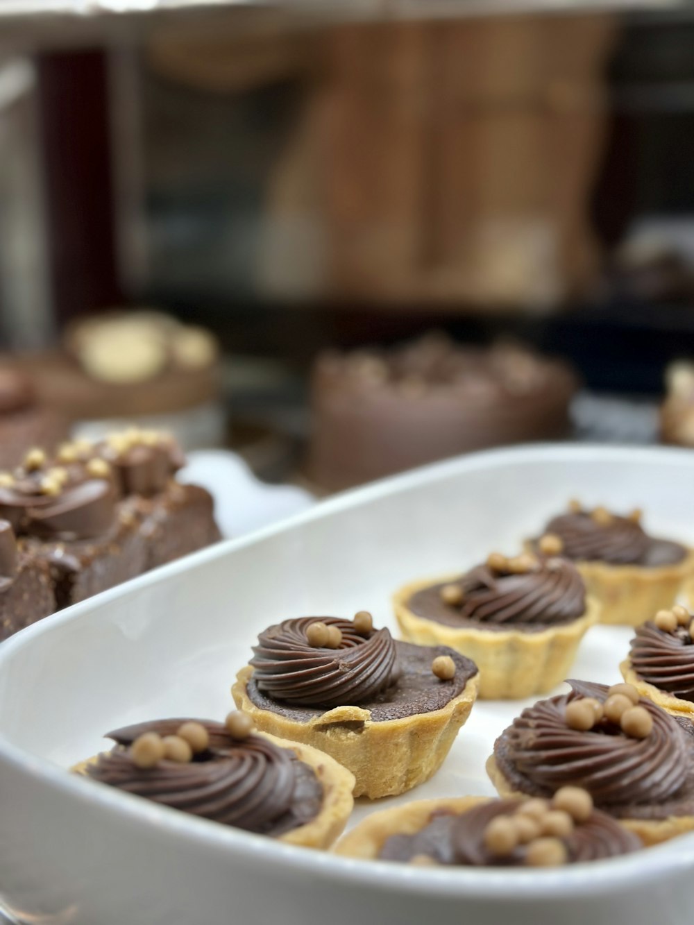 a plate of desserts