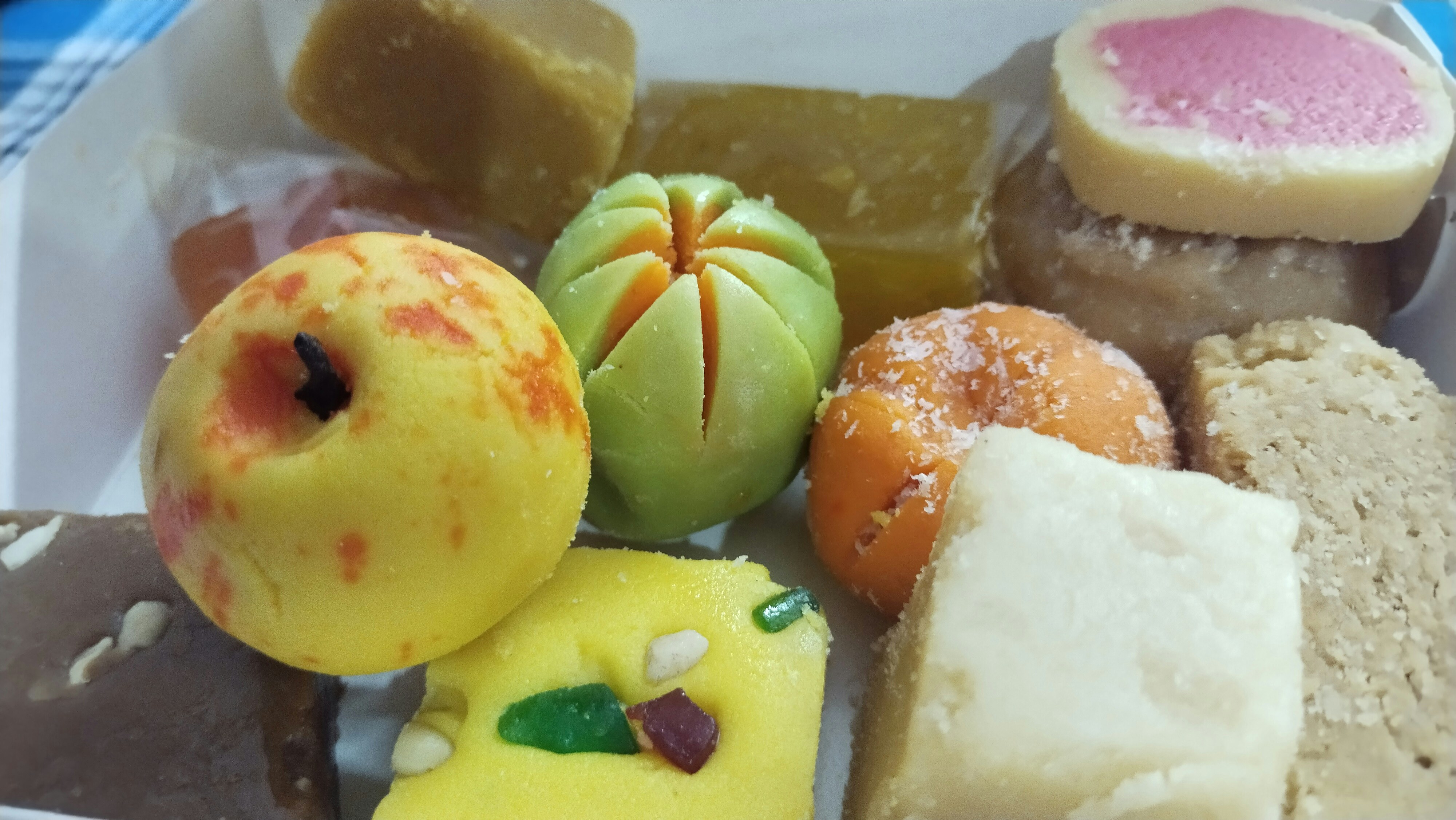 Indian sweets platter