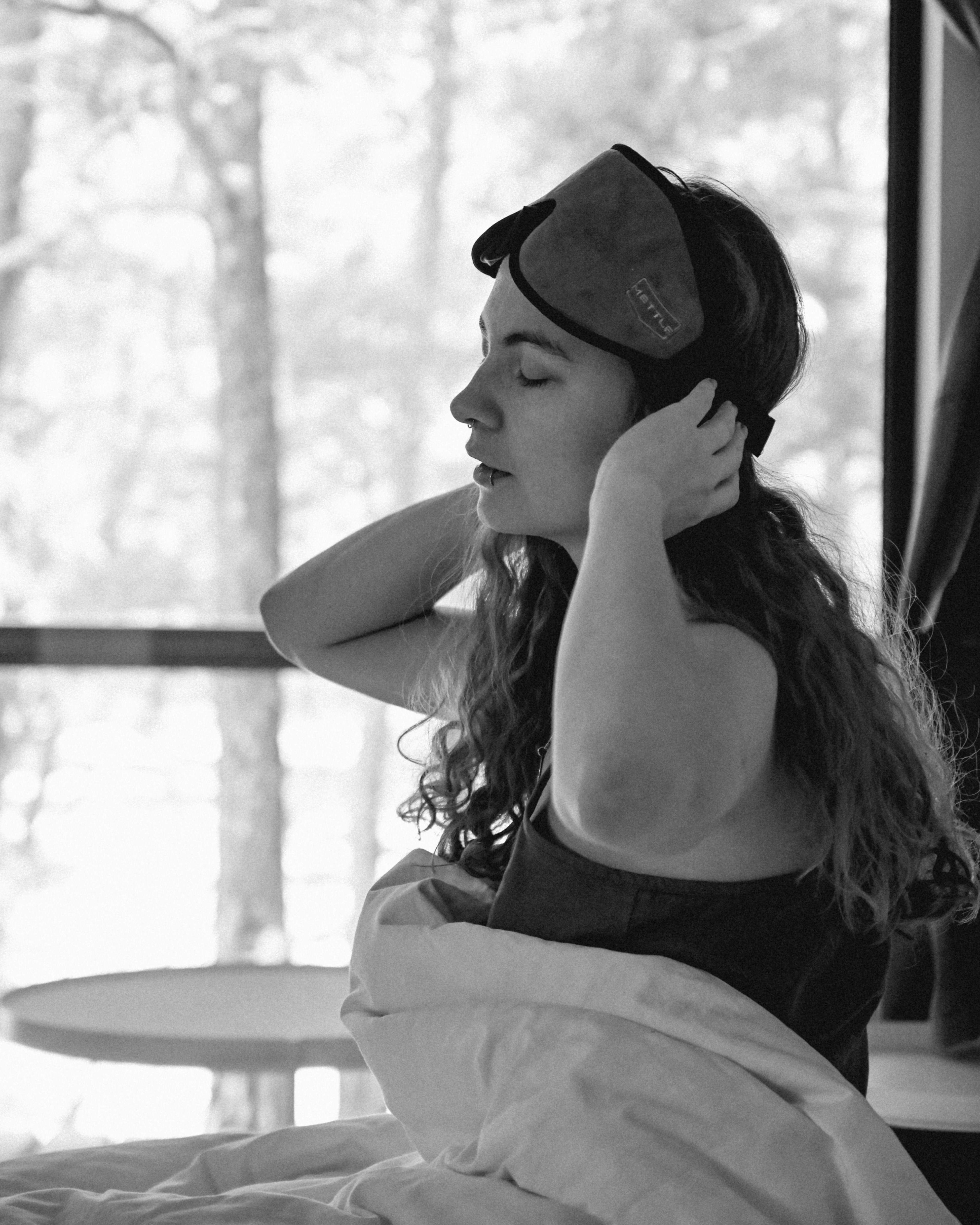 Woman practicing mindfulness for mental health