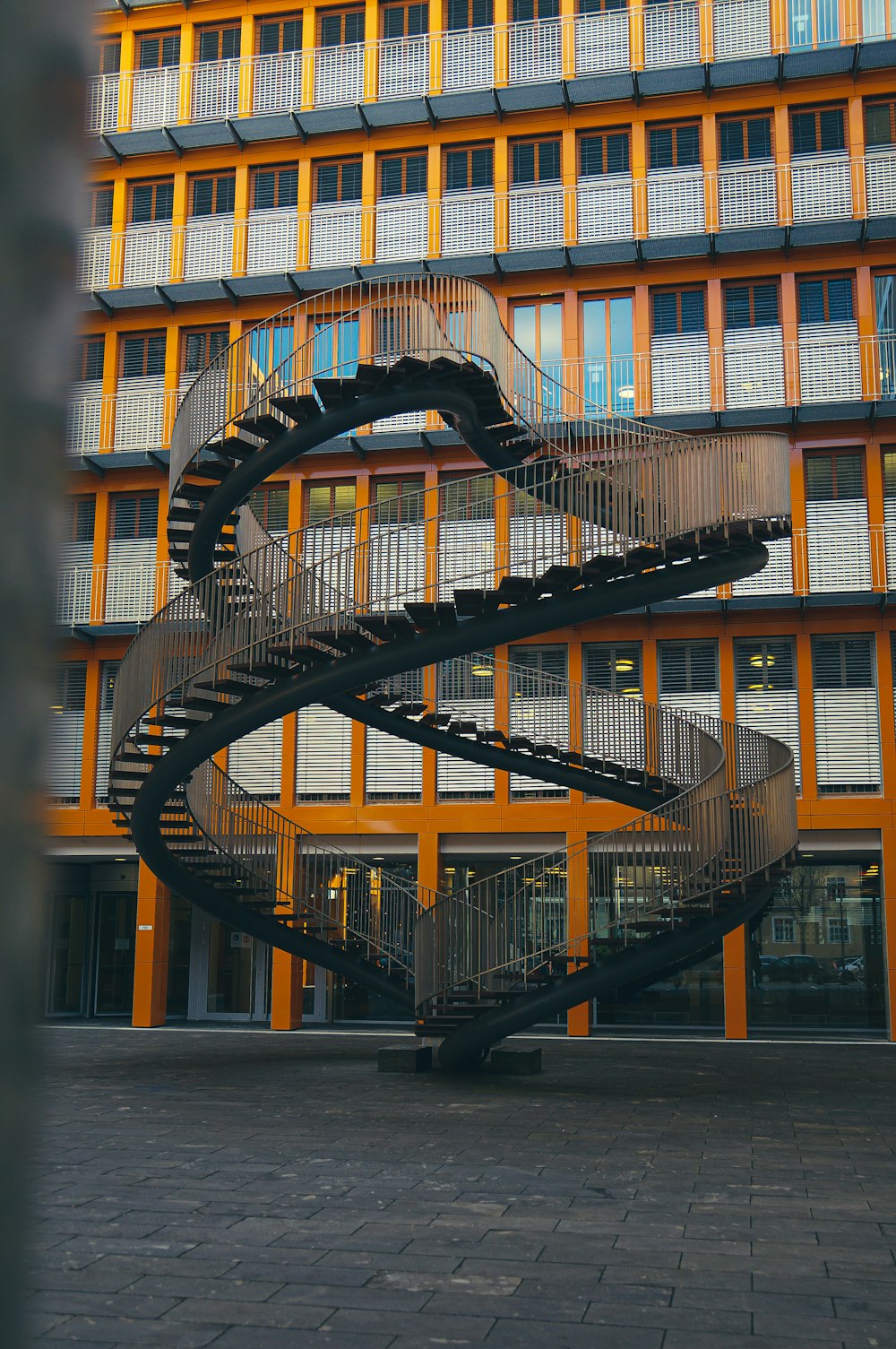 a building with a staircase