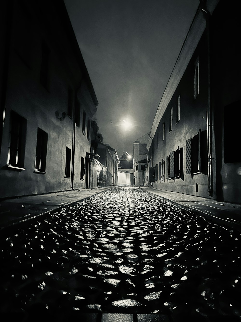 a street with buildings on the side