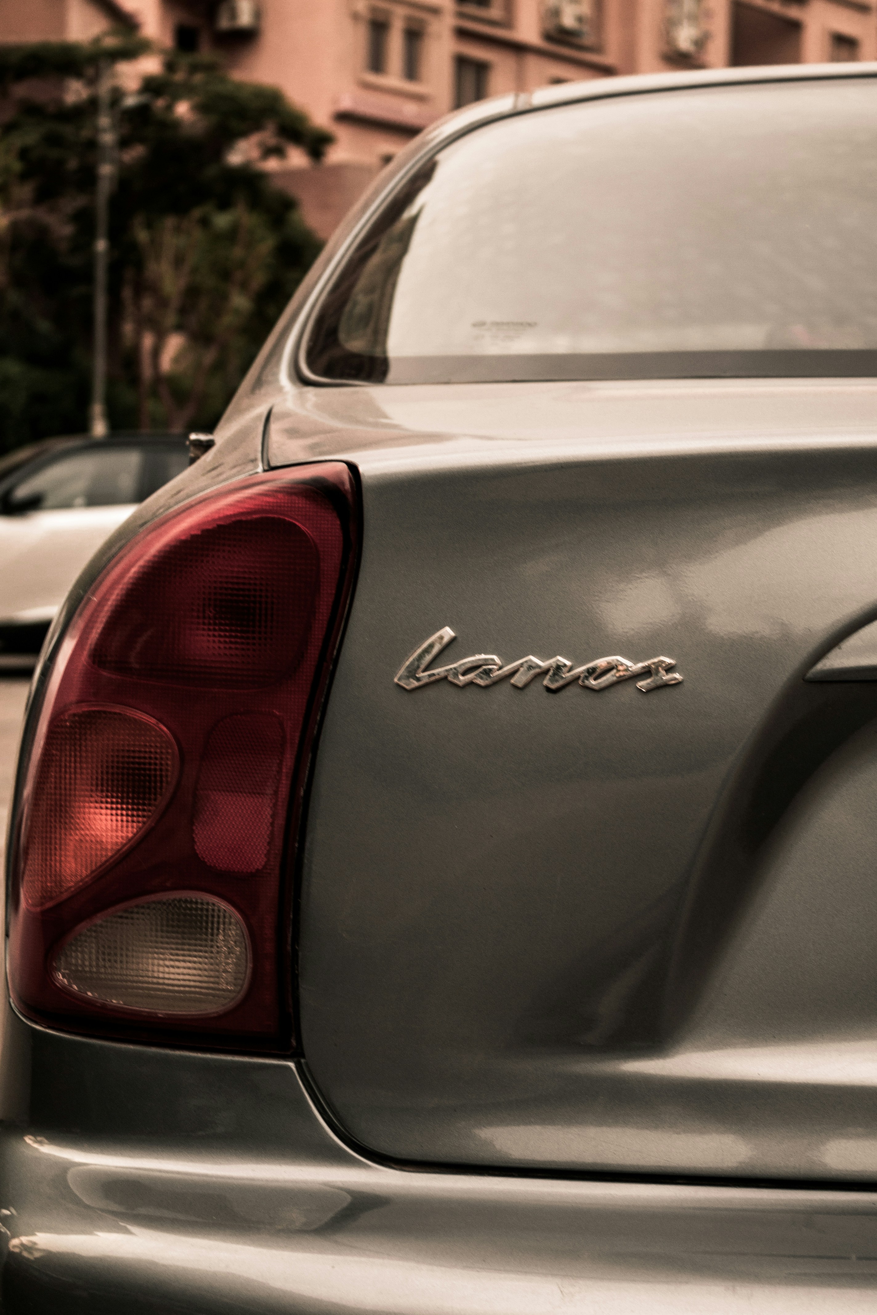 Rear view of a yellow Lexus LC 500.