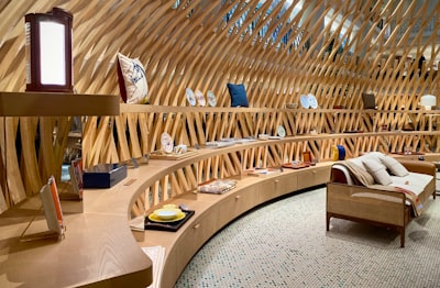 Interior design with wood flooring
