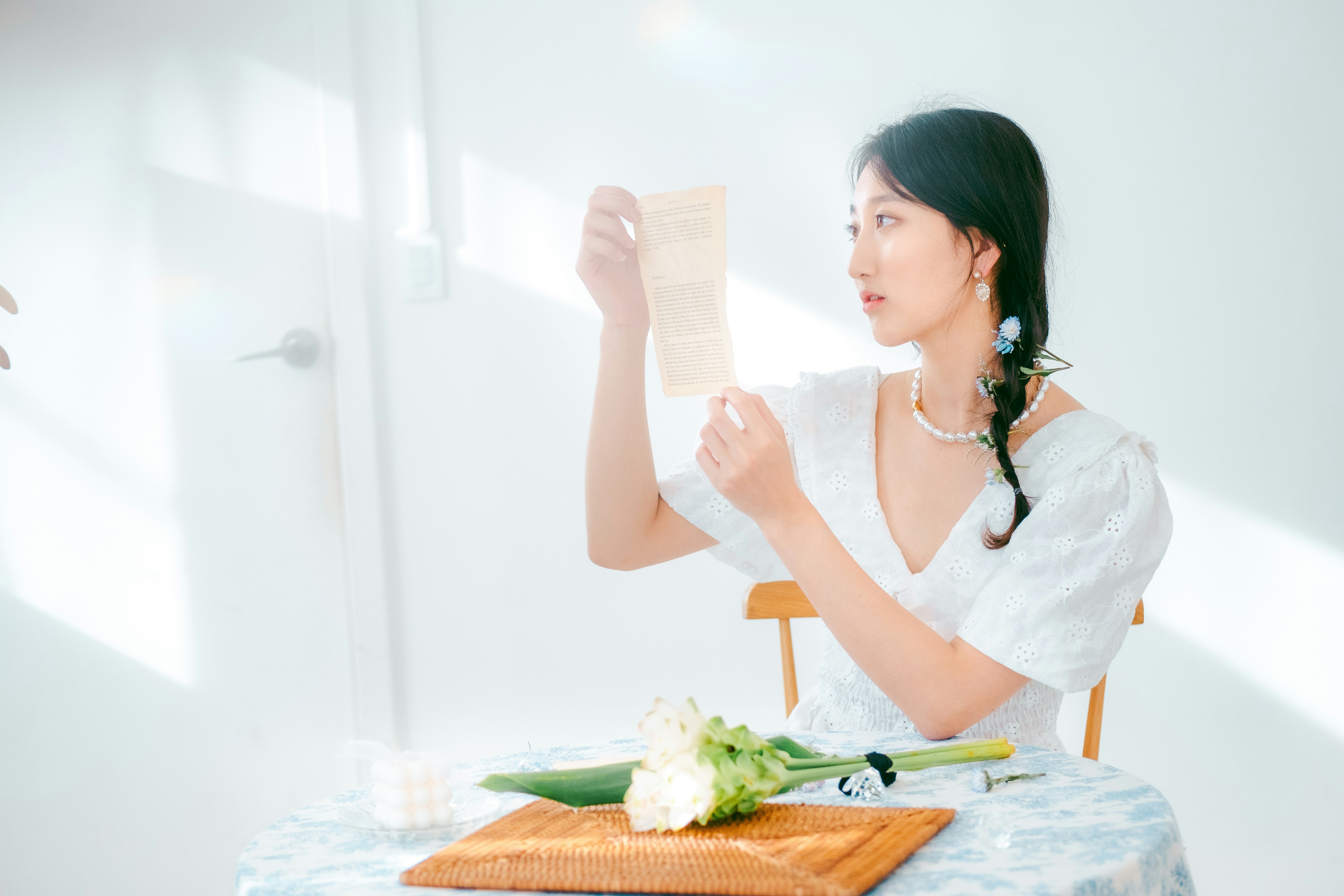 Woman planning healthy meals