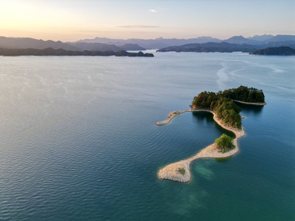 a group of islands in the water