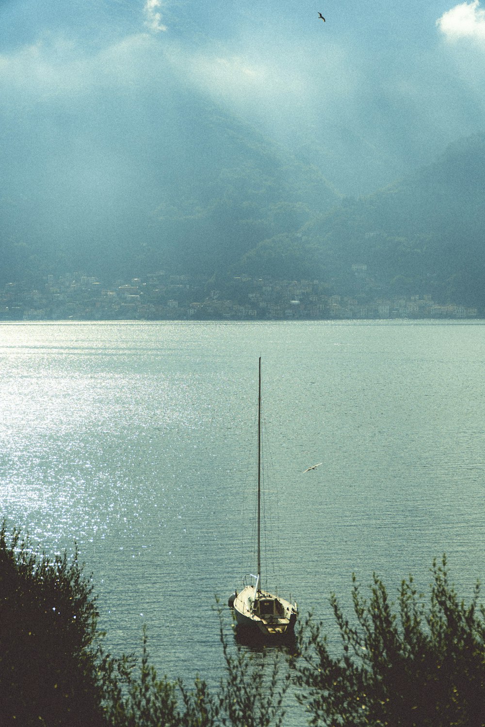 a boat in the water