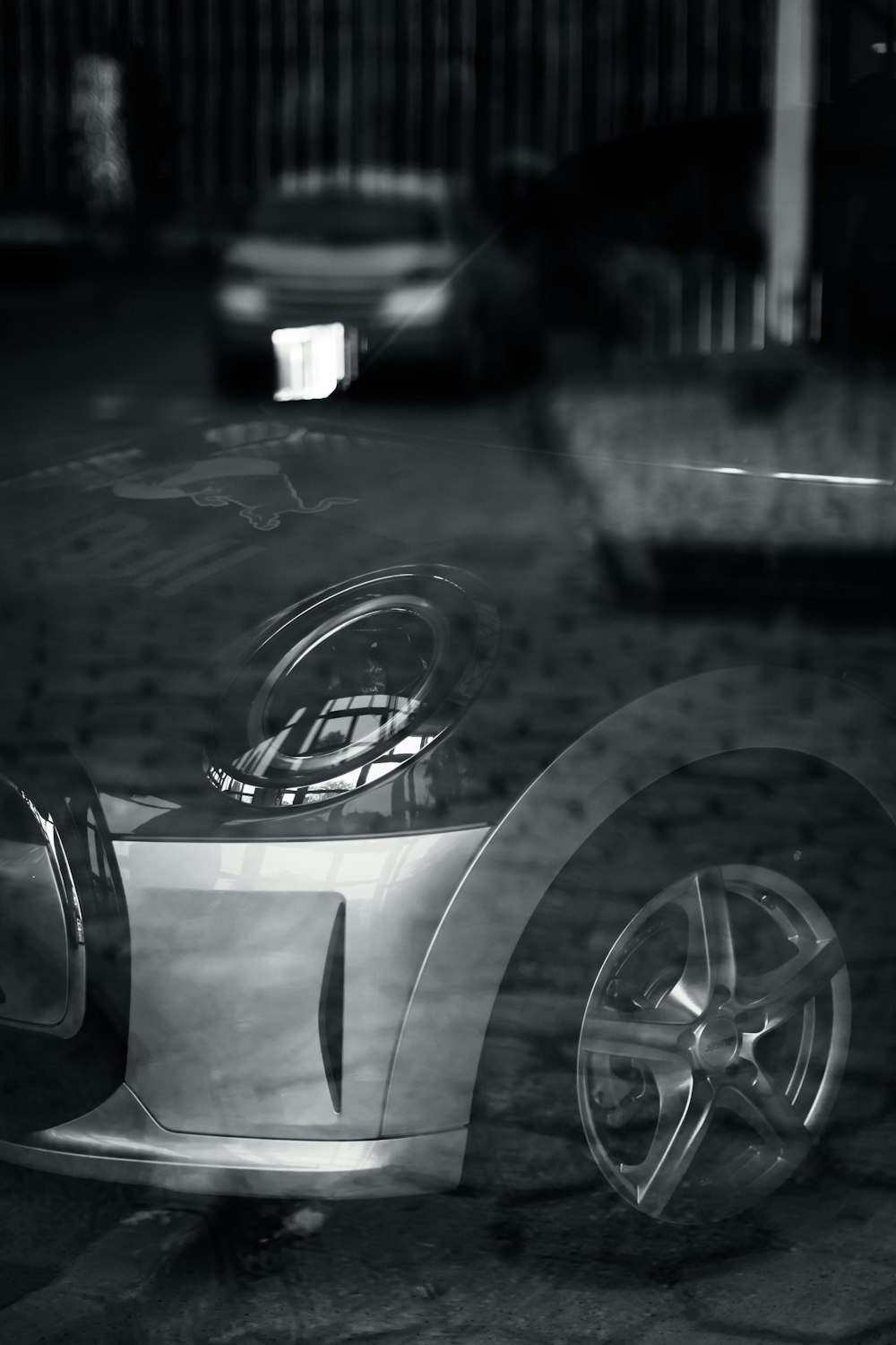 a close-up of a car's wheel