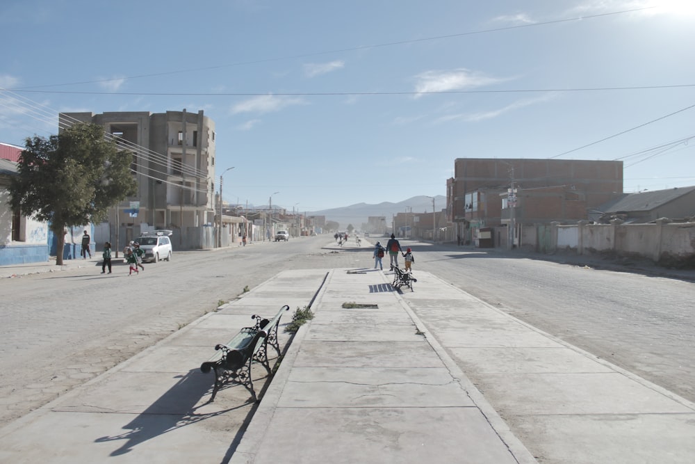 a group of people riding bikes on a street