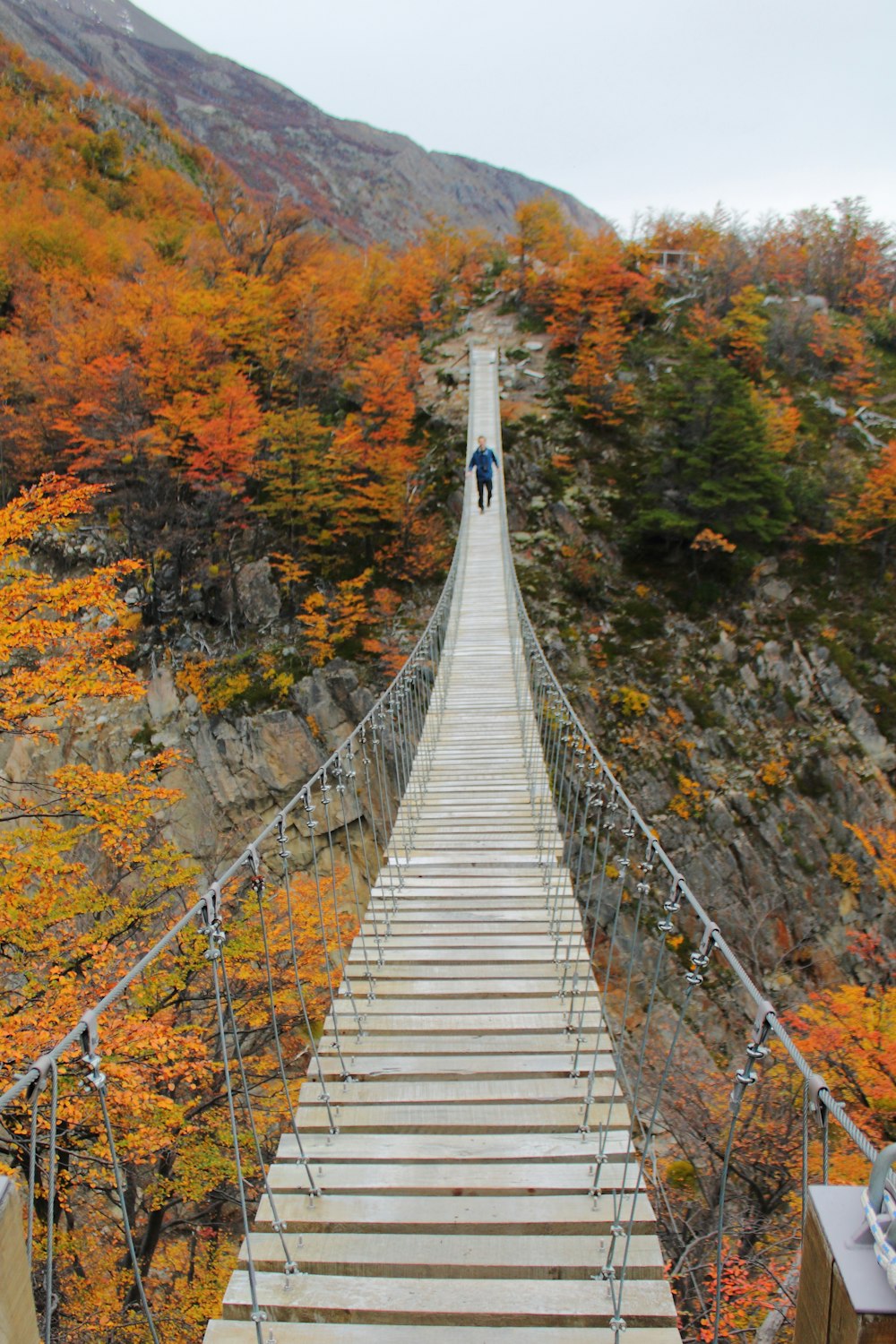 a person walking up a flight of stairs