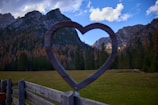 A beautifully crafted metal photo frame showcasing a scenic landscape.