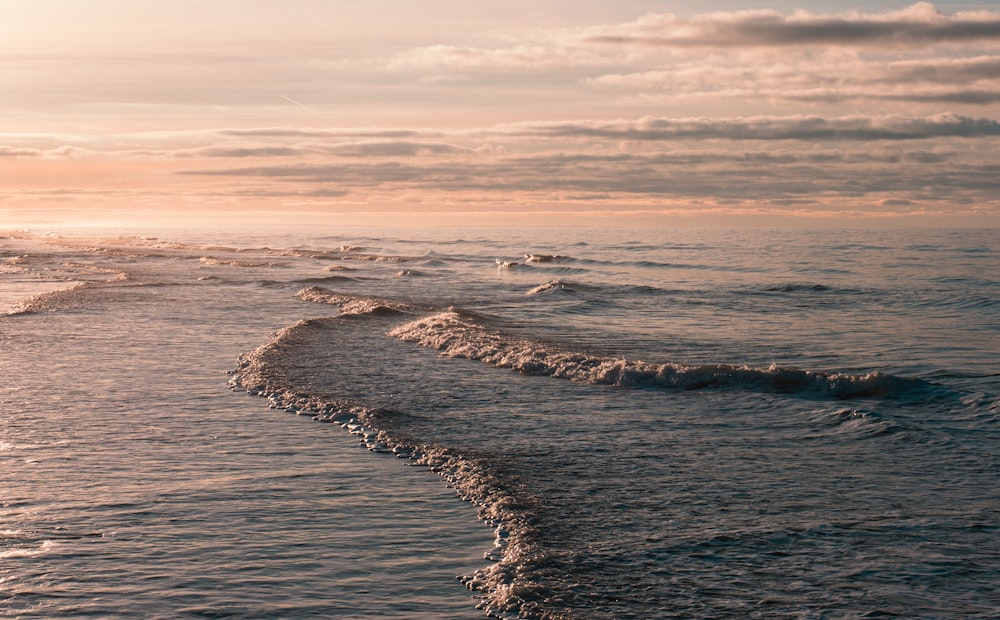 waves on a beach