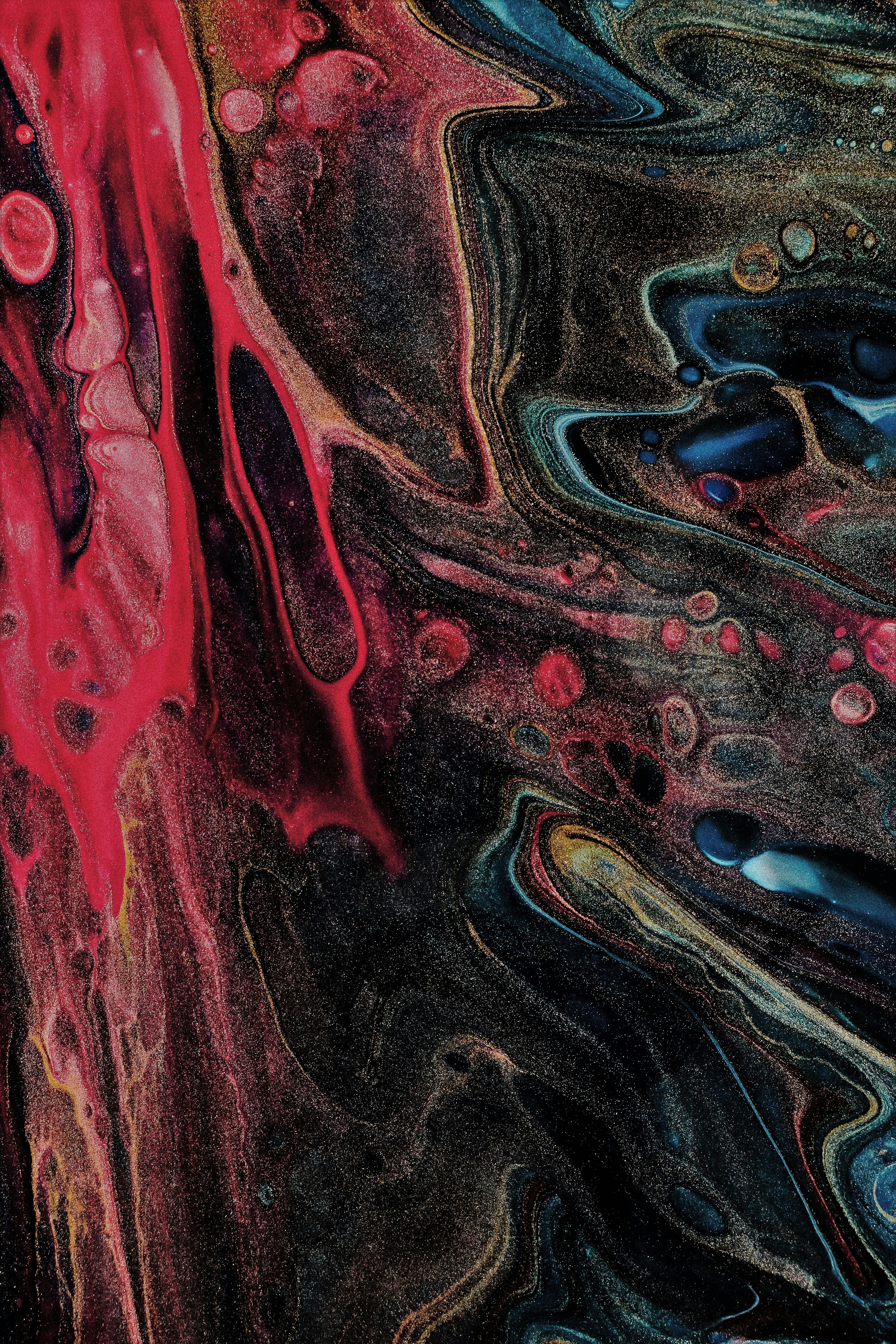 a close-up of a painting