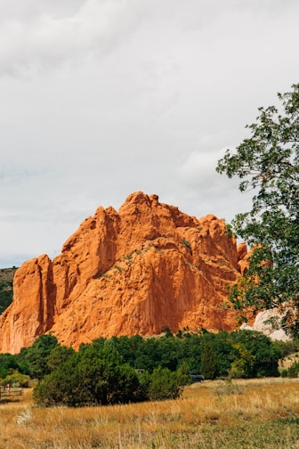 a large rock formation