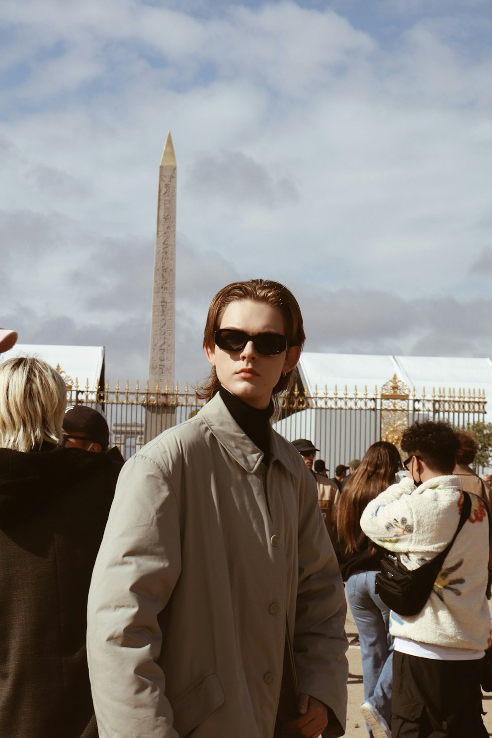 a man wearing sunglasses