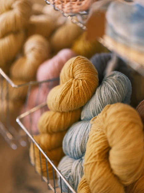 a close-up of some yarn