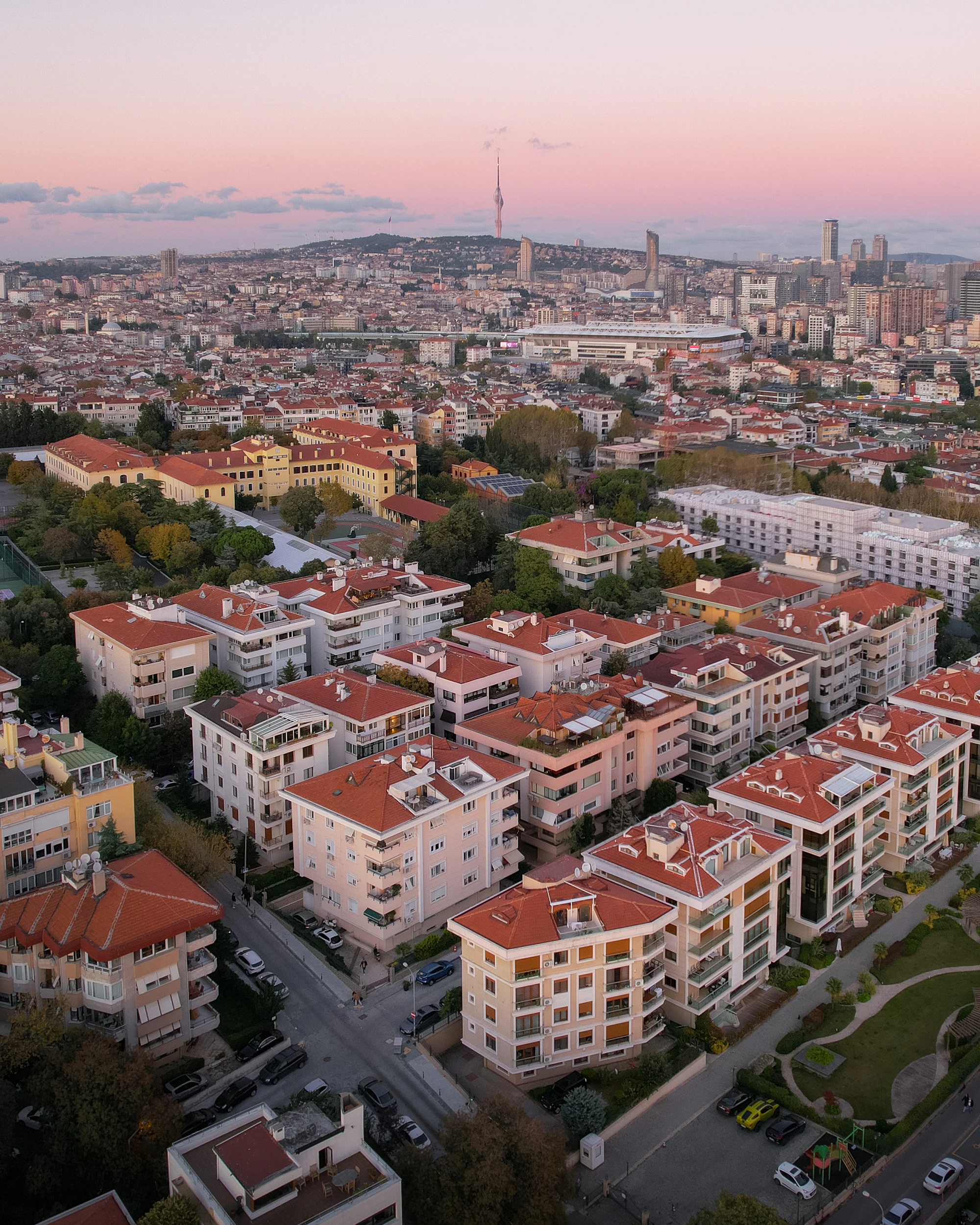 İstanbul'un havadan görünümü