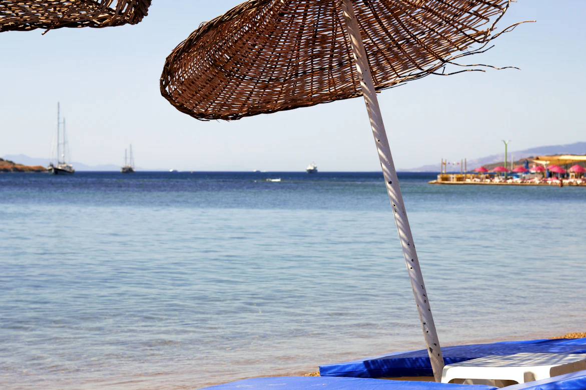 Chic hotel overlooking a beach in Bodrum