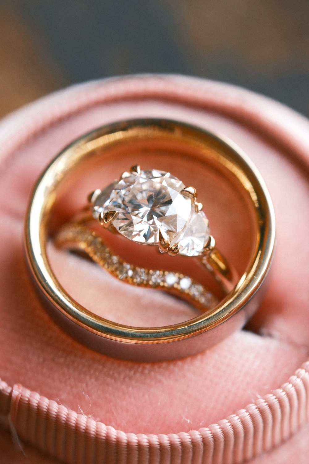 a ring on a person's finger