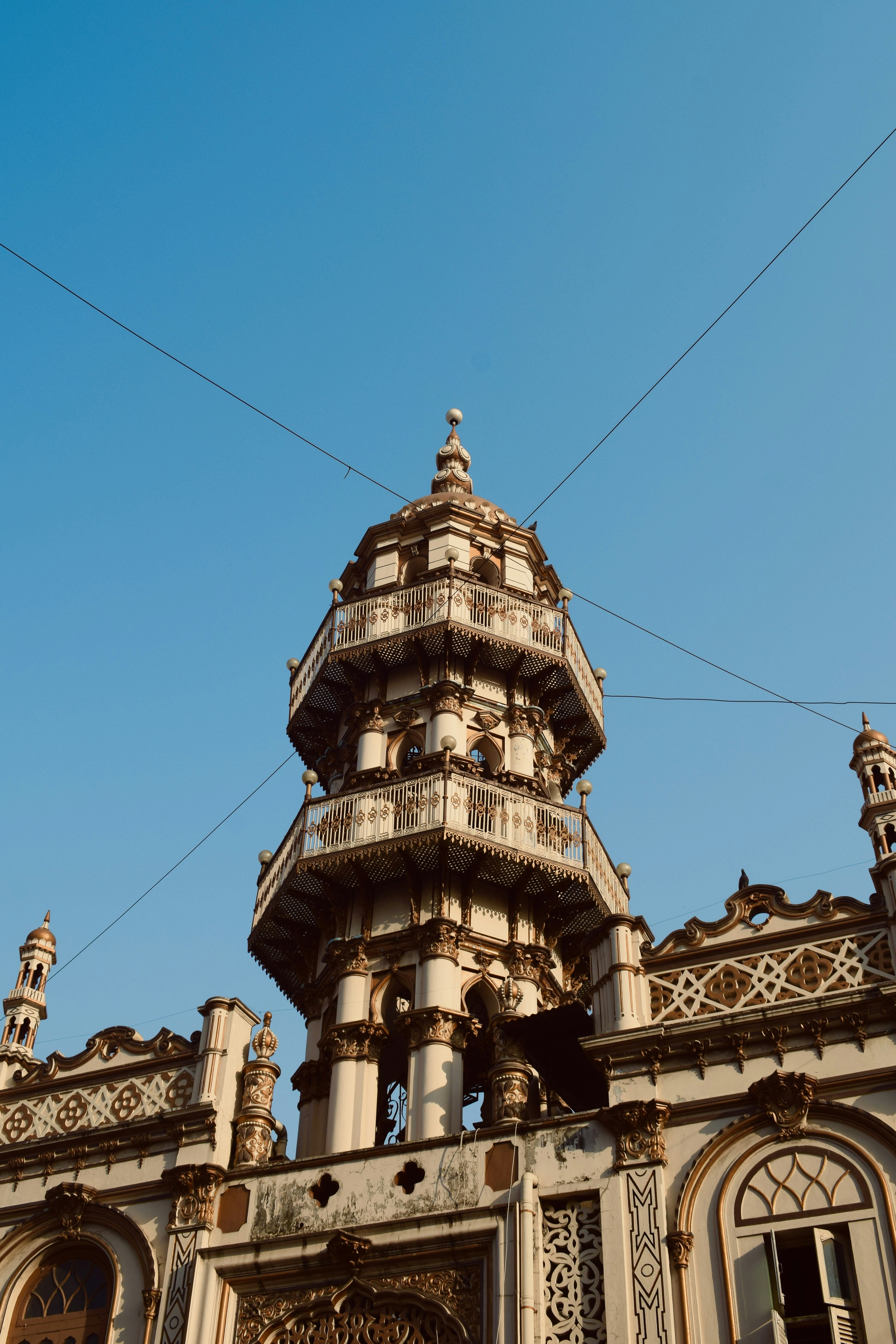 a building with a tower