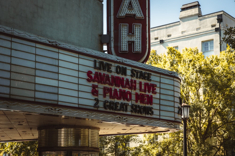 a sign on a building