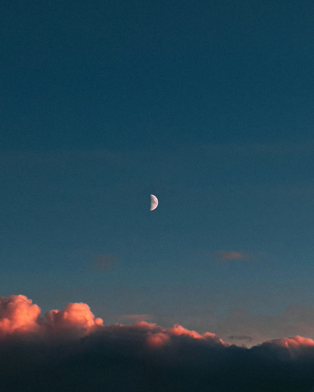 a moon in the sky