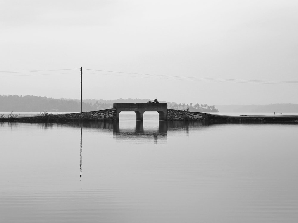 a bridge over a body of water