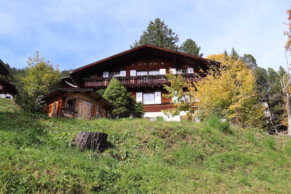 a house with a large yard