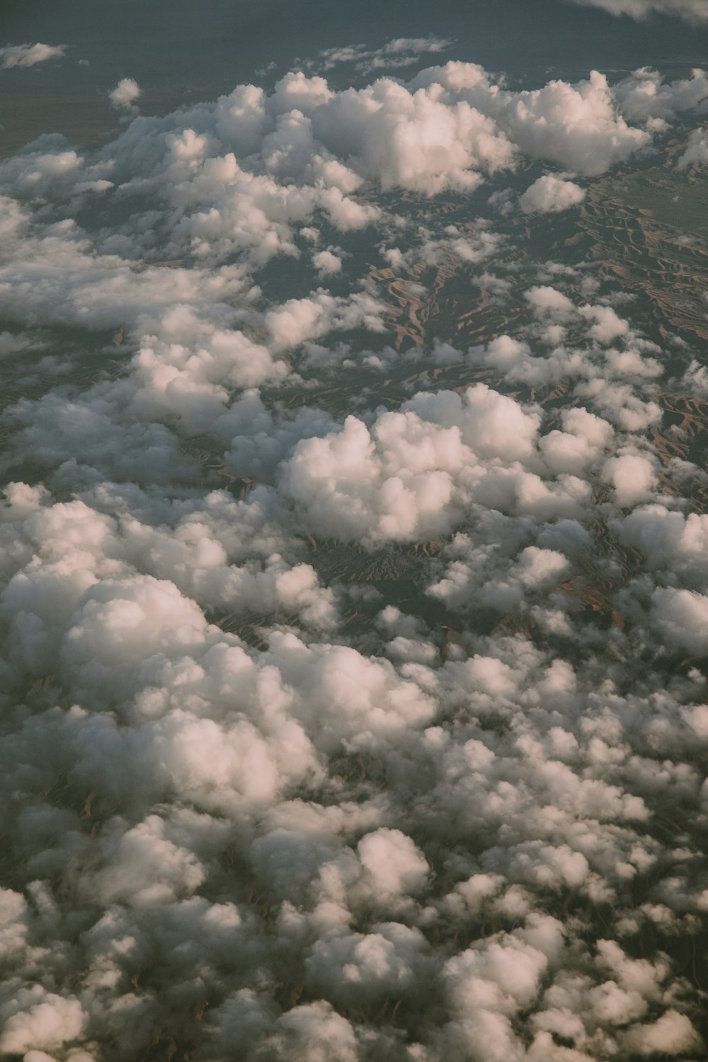 a large group of clouds